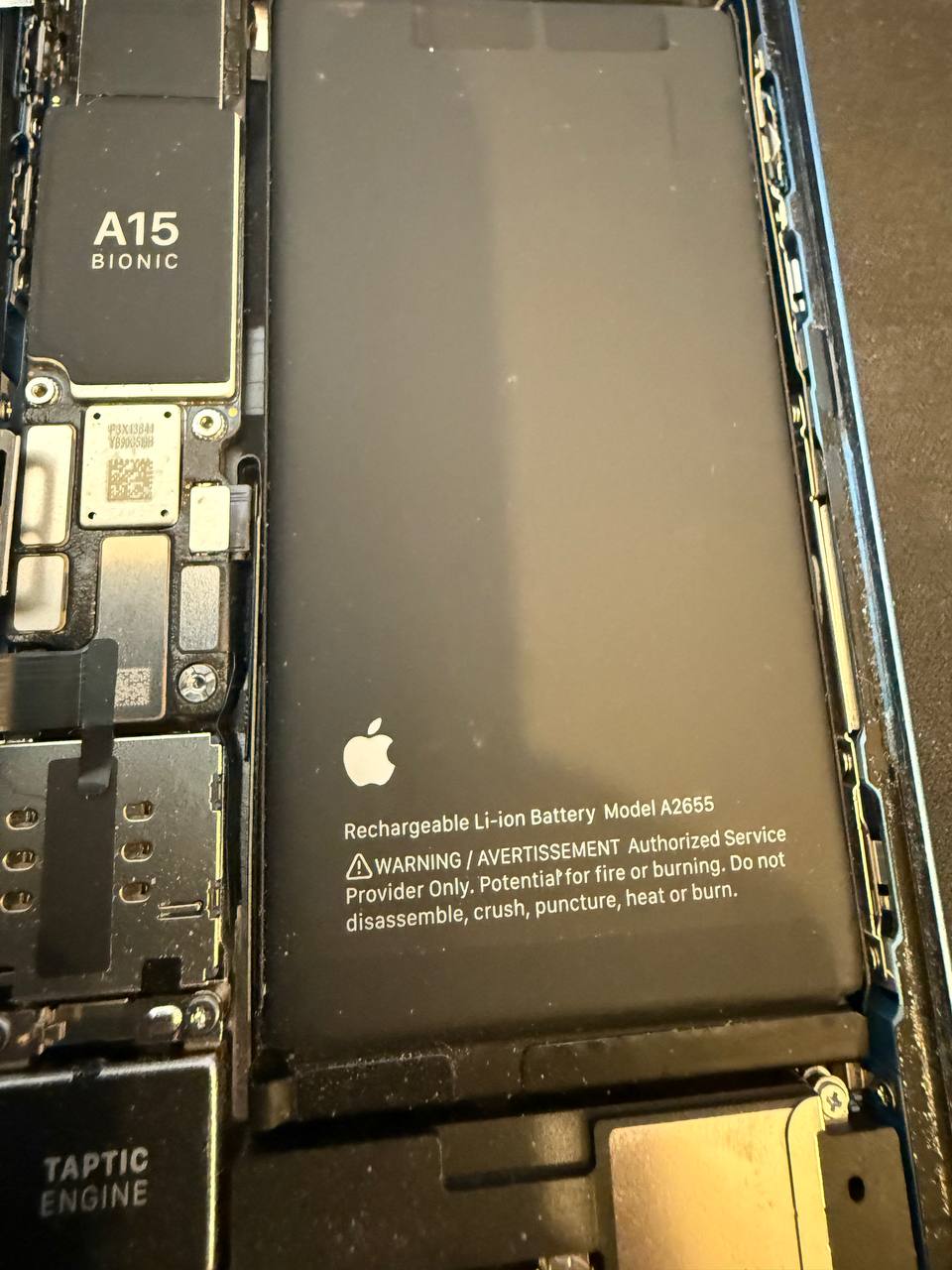 Changement batterie smartphone